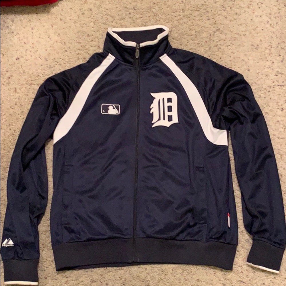 Authentic mens Detroit Tigers bomber jacket